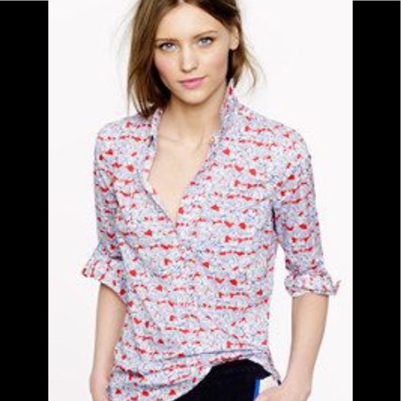 J Crew Matilda Tulip Popover 